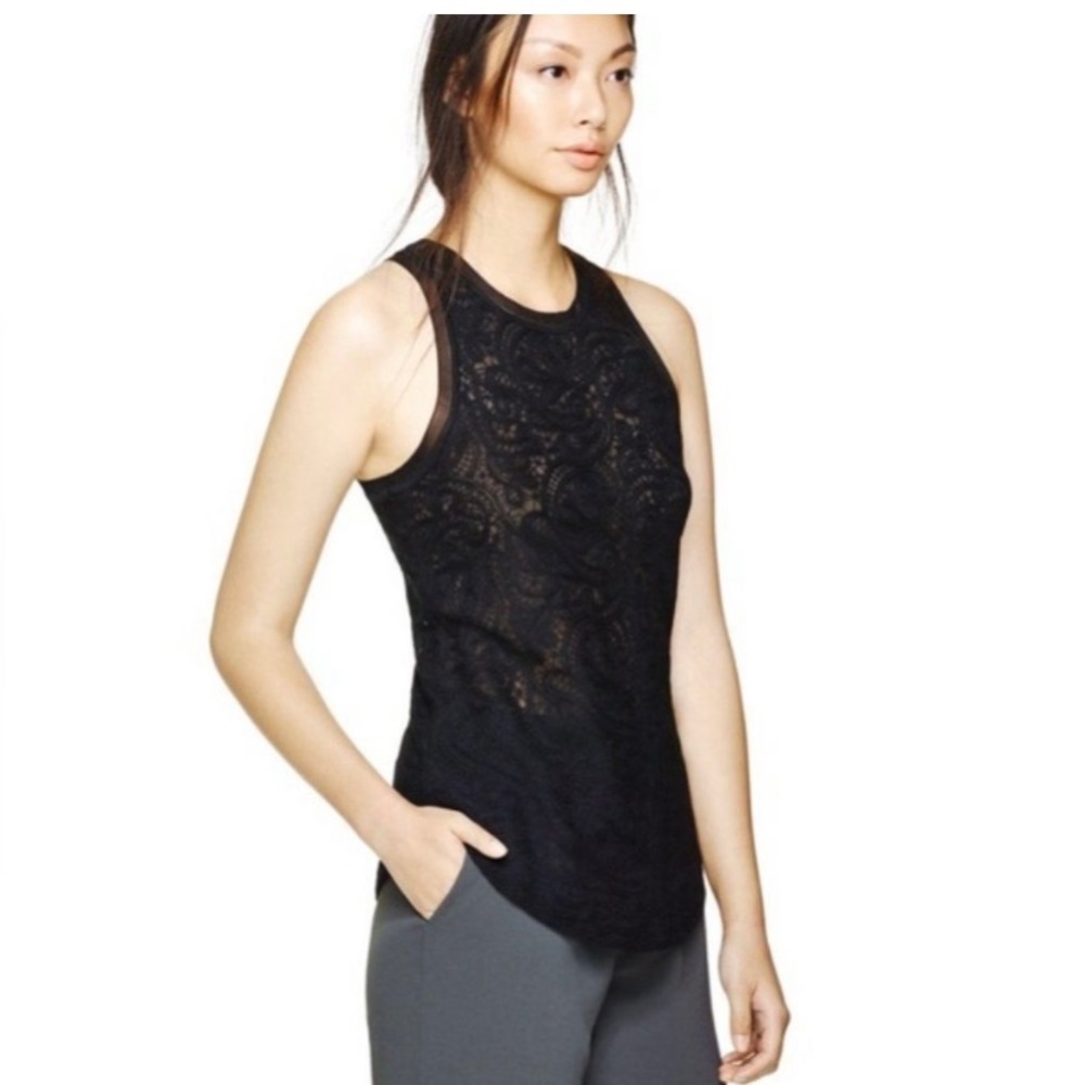 Wilfred black Volant lace tank. Brand new with tags.